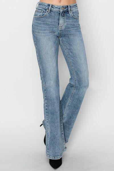 RISEN Full Size Mid Rise Bootcut Jeans - Clothes For Her Online Store