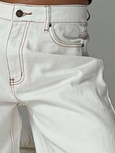 Wide Leg Jeans with Pockets