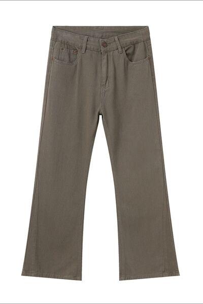 Mid Rise Jeans with Pockets - Clothes For Her Online Store