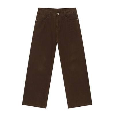 Straight-Leg Jeans with Back Elasticated Waistband