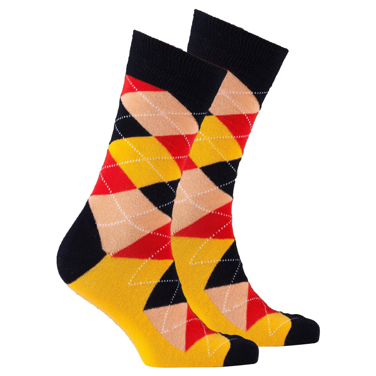 Men's Spicy Orange Argyle Socks