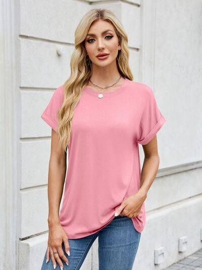 Florira Round Neck Short Sleeve T-Shirt