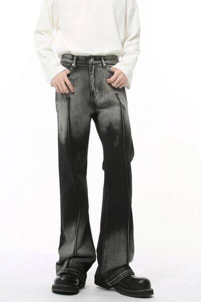 Pocketed High Waist Jeans - Clothes For Her Online Store