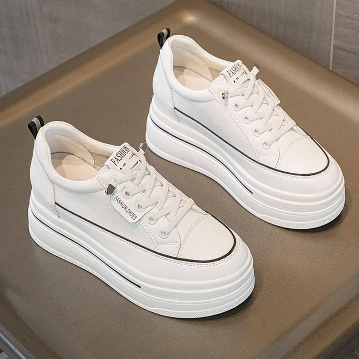 Round toe Chunky Platform Sneakers