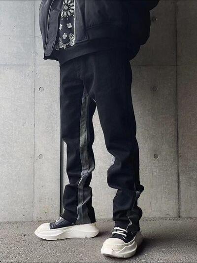 Men's Contrast Bootcut Jeans - Clothes For Her Online Store
