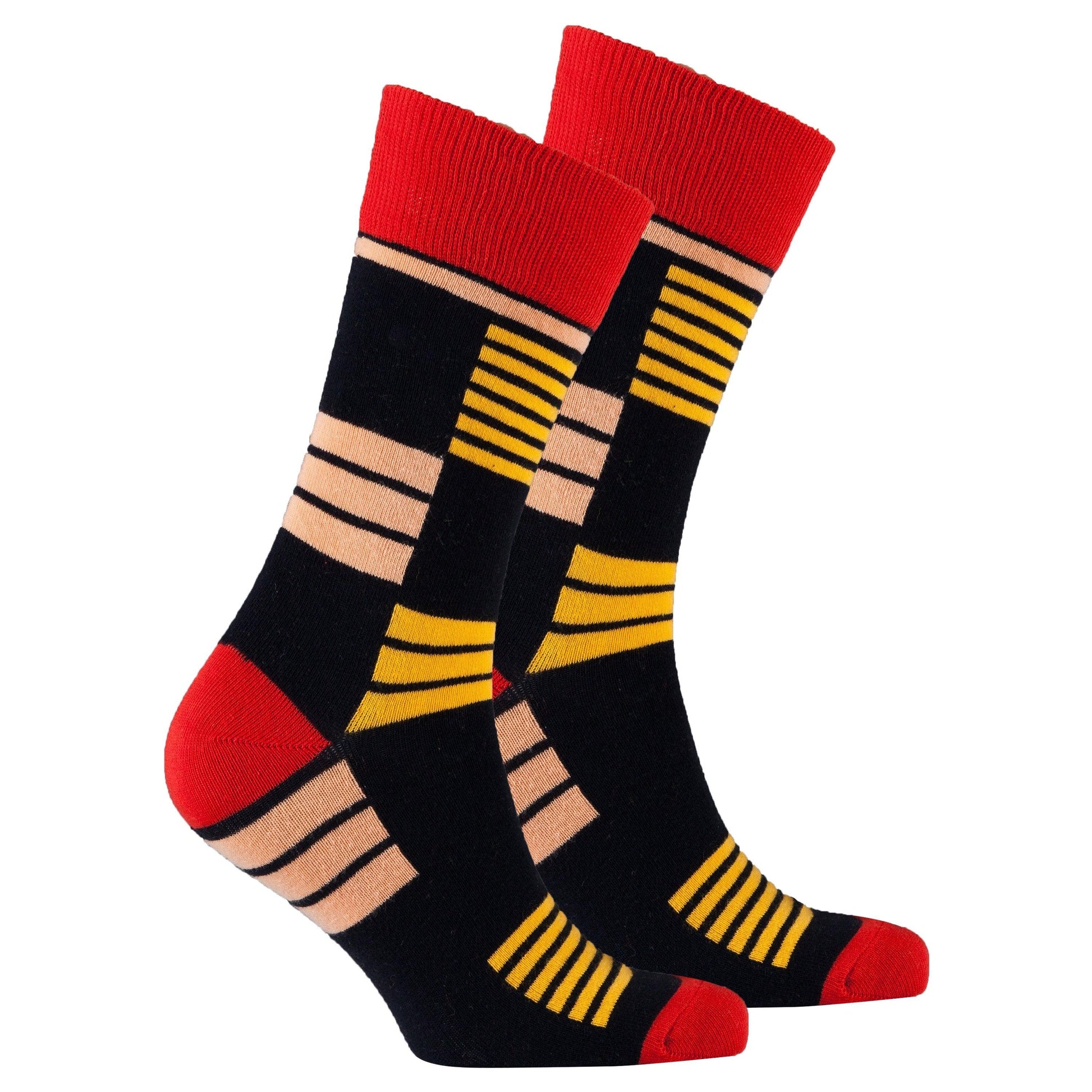 Men's Orange Stripe Socks