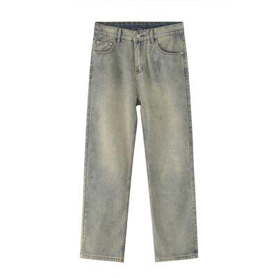 Straight Leg Jeans with Pockets - Clothes For Her Online Store