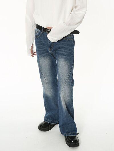 Men's Mid Rise Jeans with Pockets - Clothes For Her Online Store