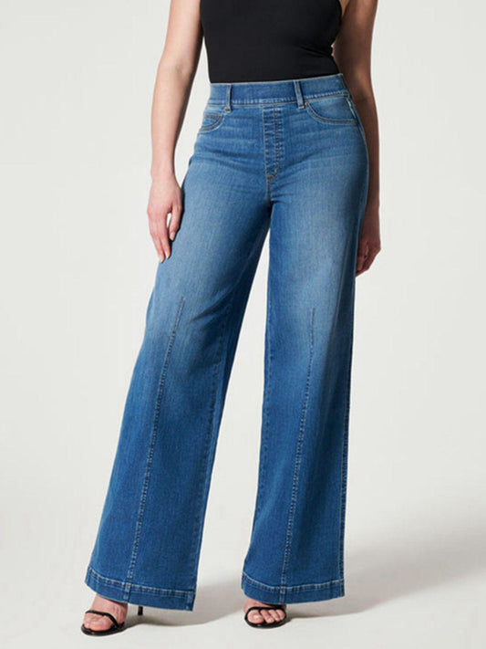 Wide Leg Long Jeans - Clothes For Her Online Store
