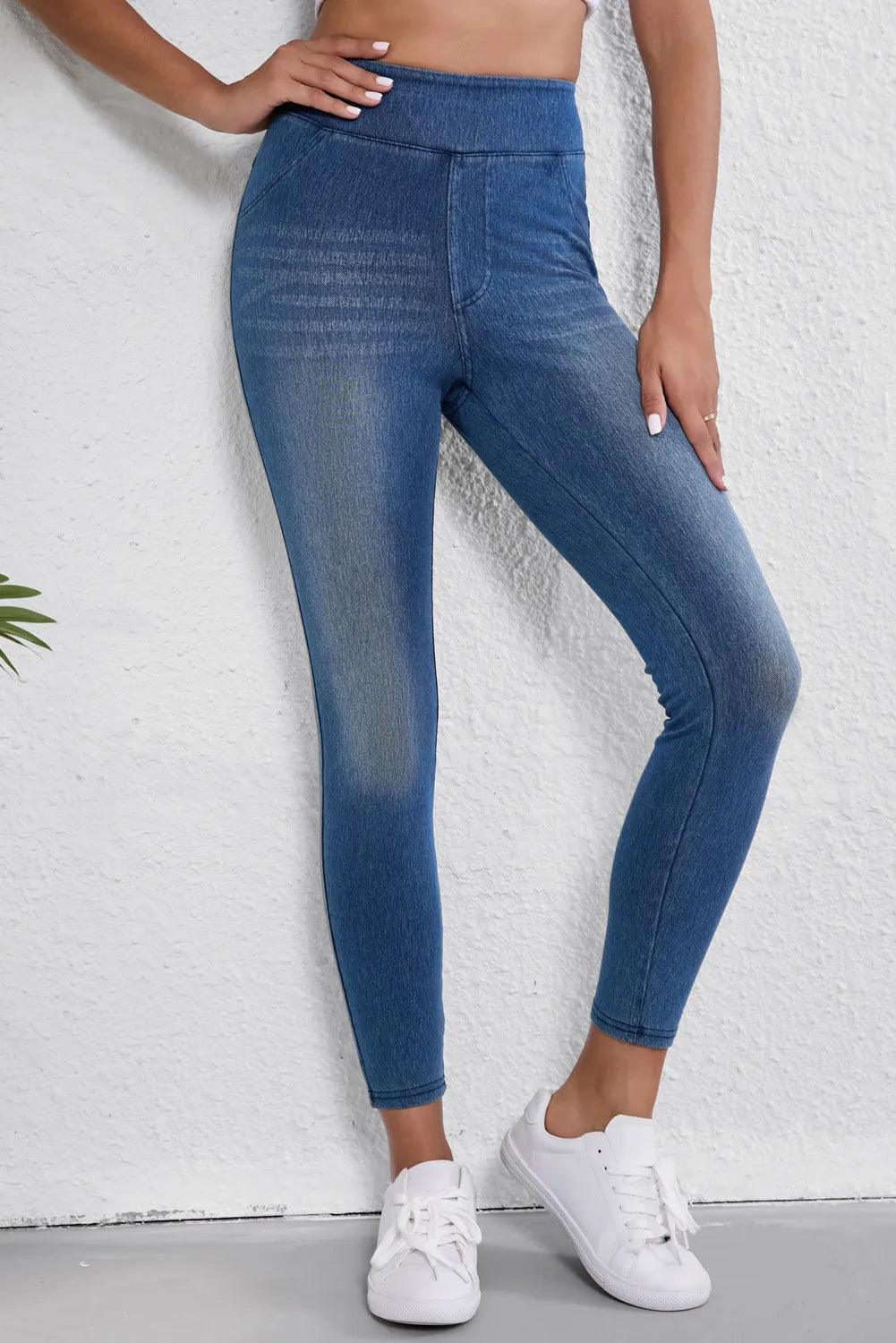 High Waist Skinny Jeans - Clothes For Her Online Store