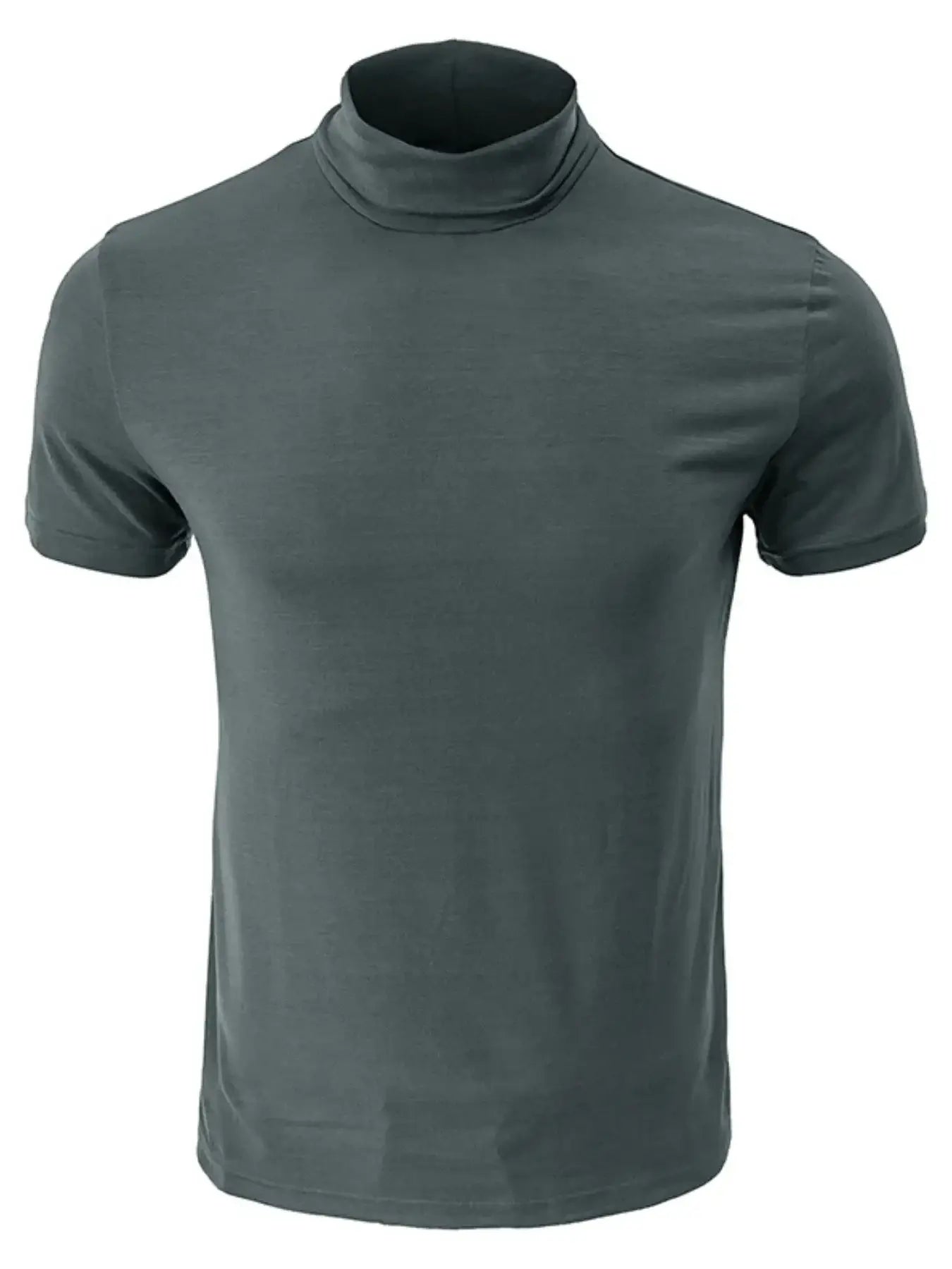 Men's Full Size Mock Neck Short Sleeve T-Shirt Plus Size