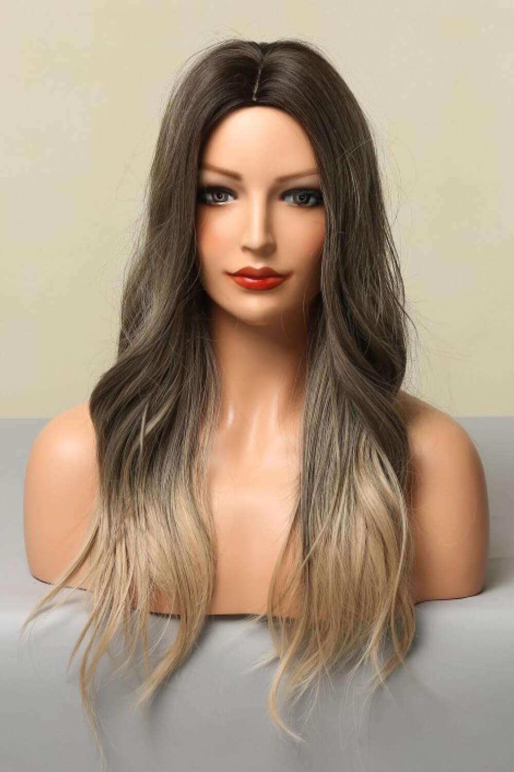 13*1" Full-Machine Wigs Synthetic Long Straight 24" - Clothes For Her Online Store