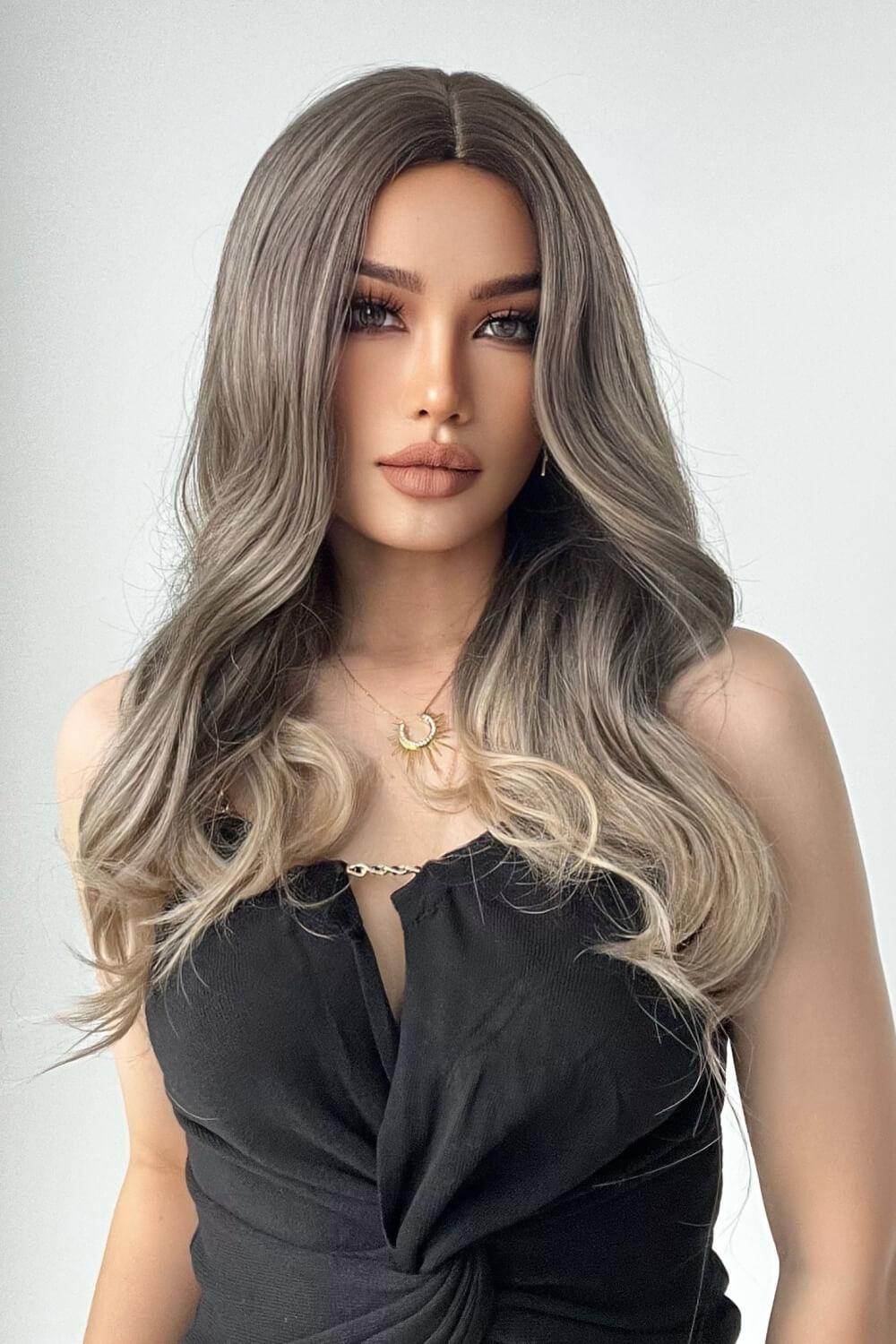 13*1" Full-Machine Wigs Synthetic Long Straight 24" - Clothes For Her Online Store
