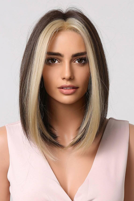 13*1" Full-Machine Wigs Synthetic Mid-length Straight 9" - Clothes For Her Online Store