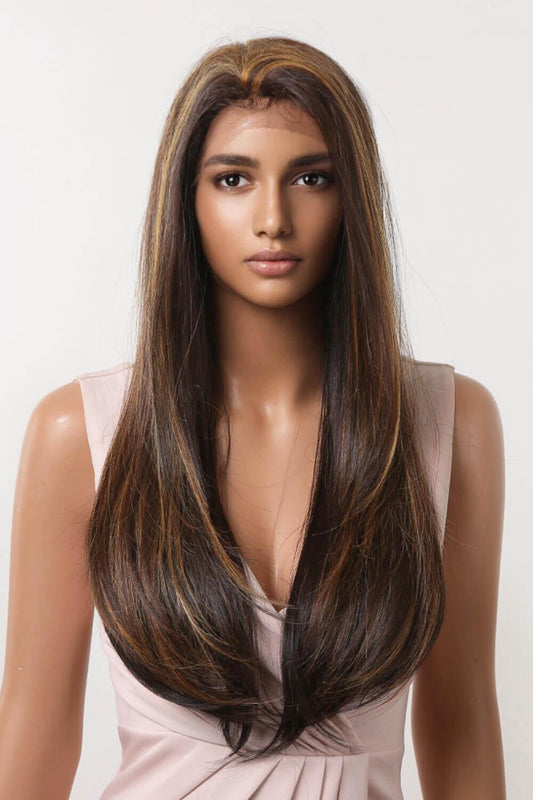 13*2" Lace Front Wigs Synthetic Long Straight 26" 150% Density - Clothes For Her Online Store