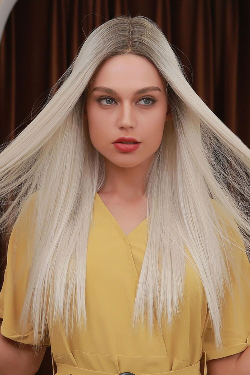 13*2" Lace Front Wigs Synthetic Long Straight 26" Heat Safe 150% Density - Clothes For Her Online Store