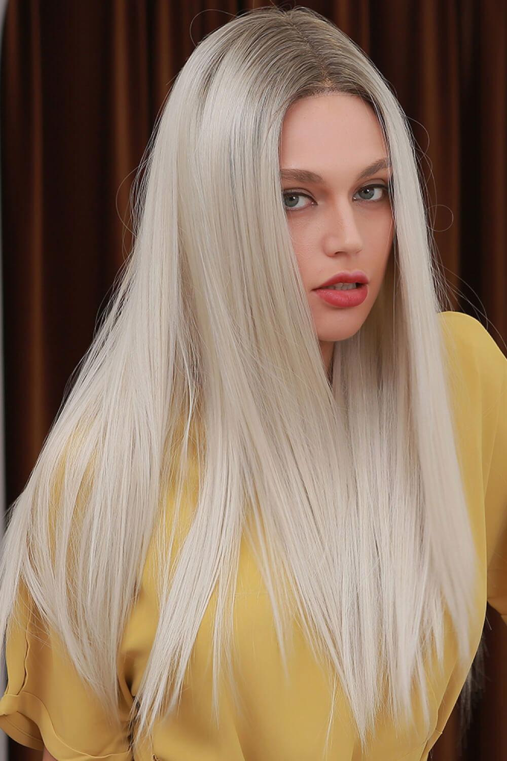 13*2" Lace Front Wigs Synthetic Long Straight 26" Heat Safe 150% Density - Clothes For Her Online Store