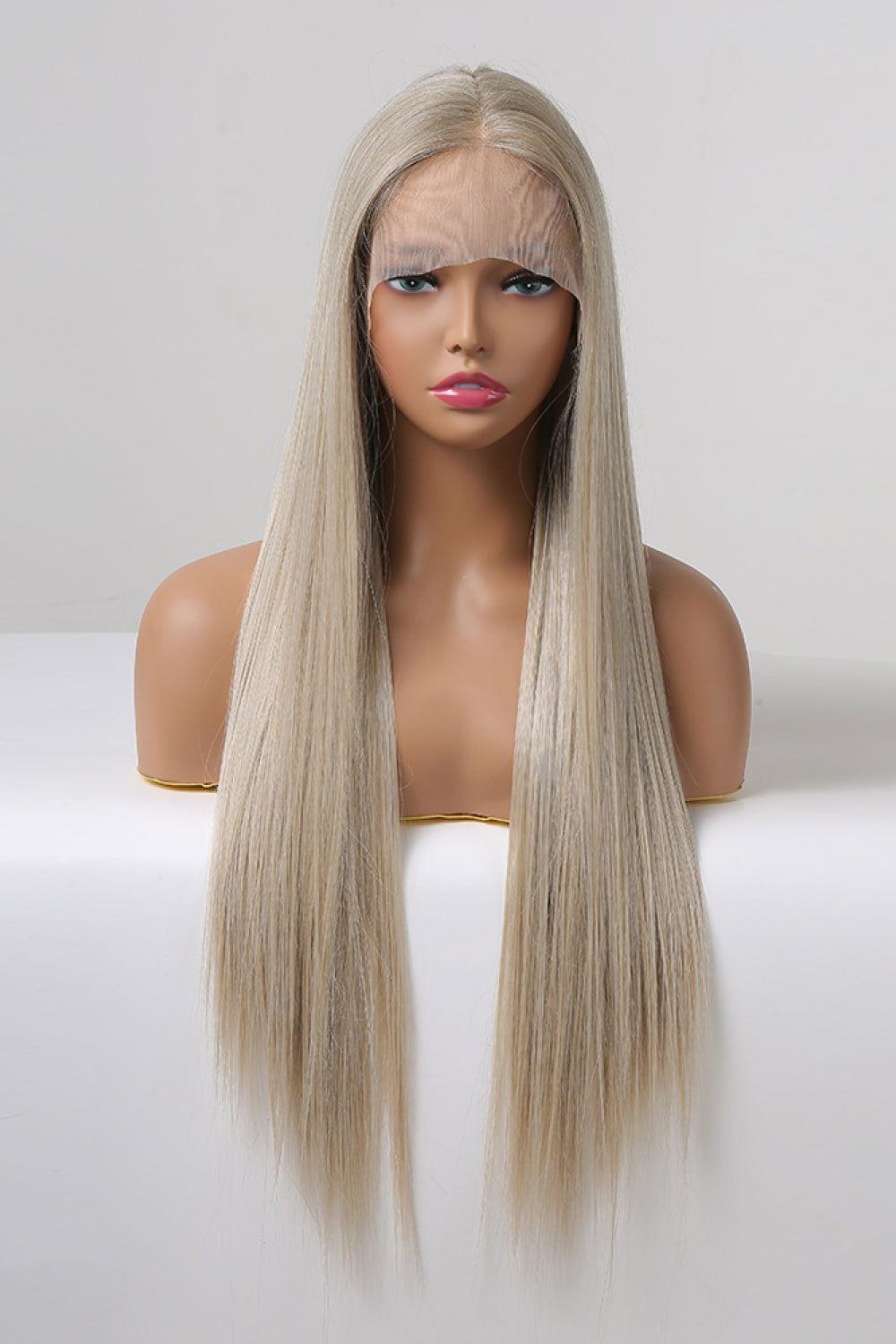 13*2" Lace Front Wigs Synthetic Long Straight 27" 150% Density - Clothes For Her Online Store