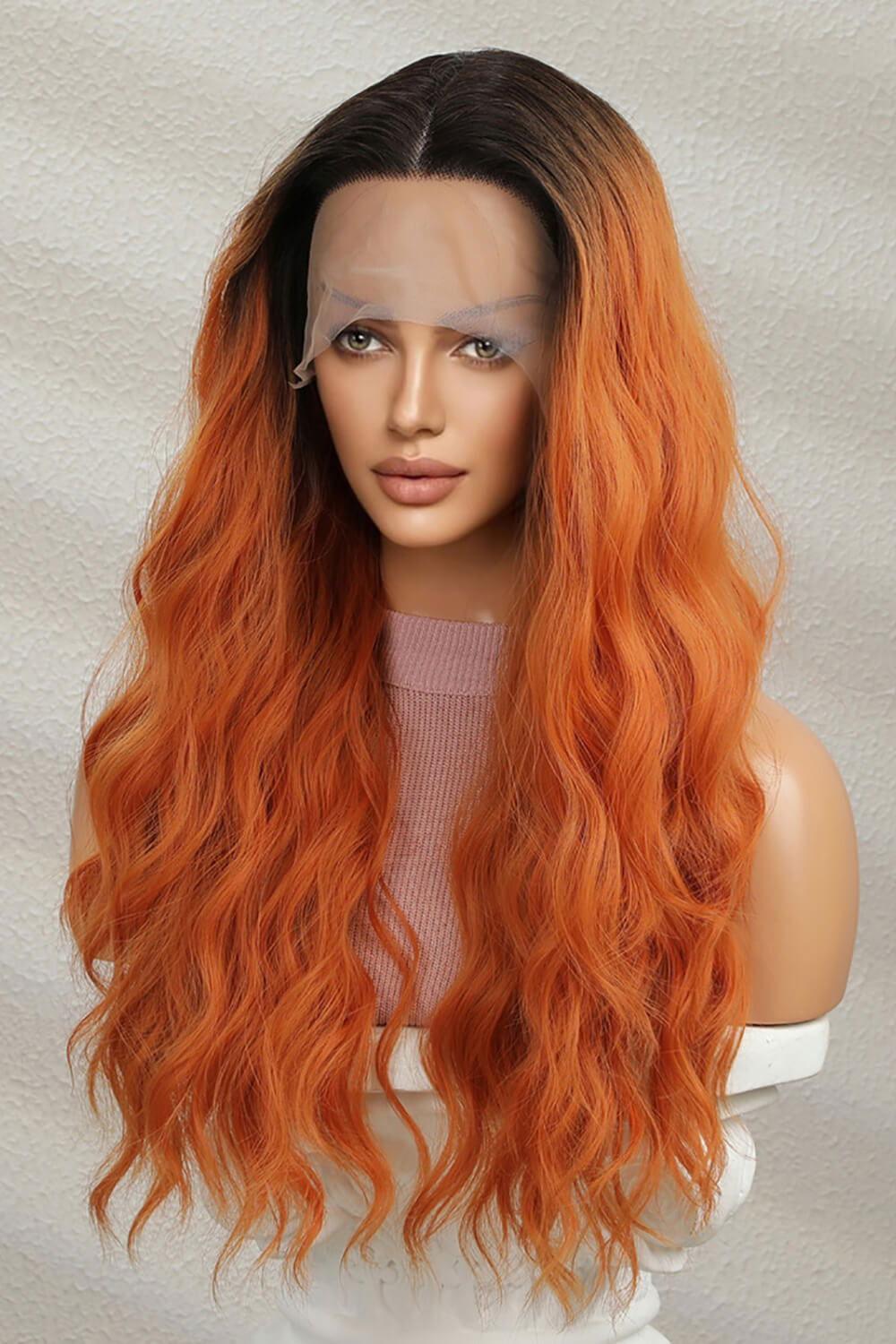 13*2" Lace Front Wigs Synthetic Long Wave 24" 150% Density - Clothes For Her Online Store