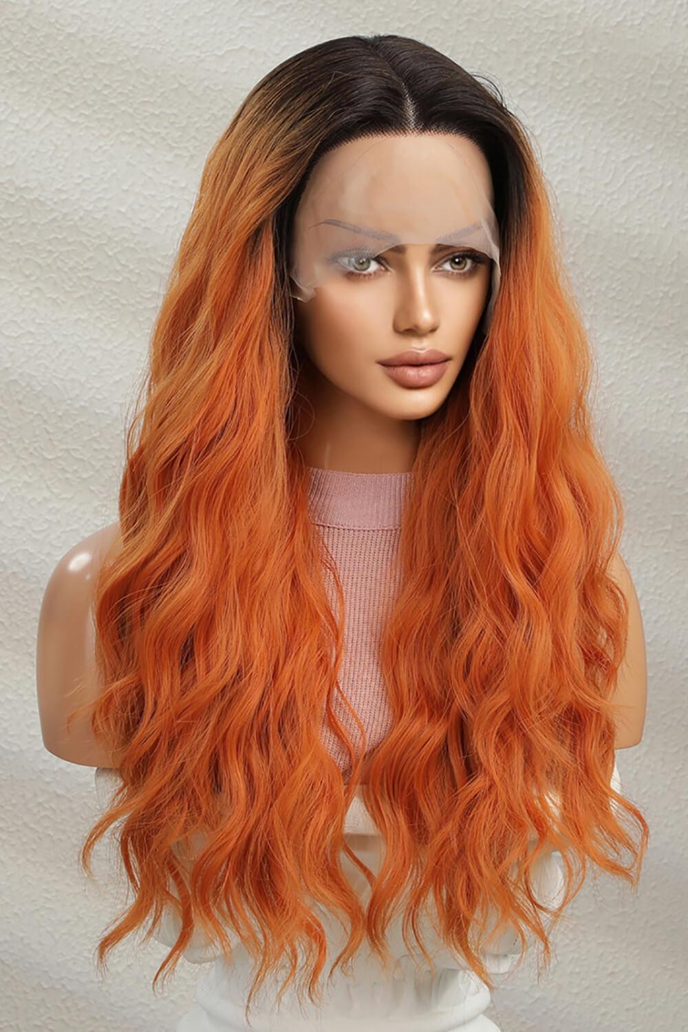 13*2" Lace Front Wigs Synthetic Long Wave 24" 150% Density - Clothes For Her Online Store