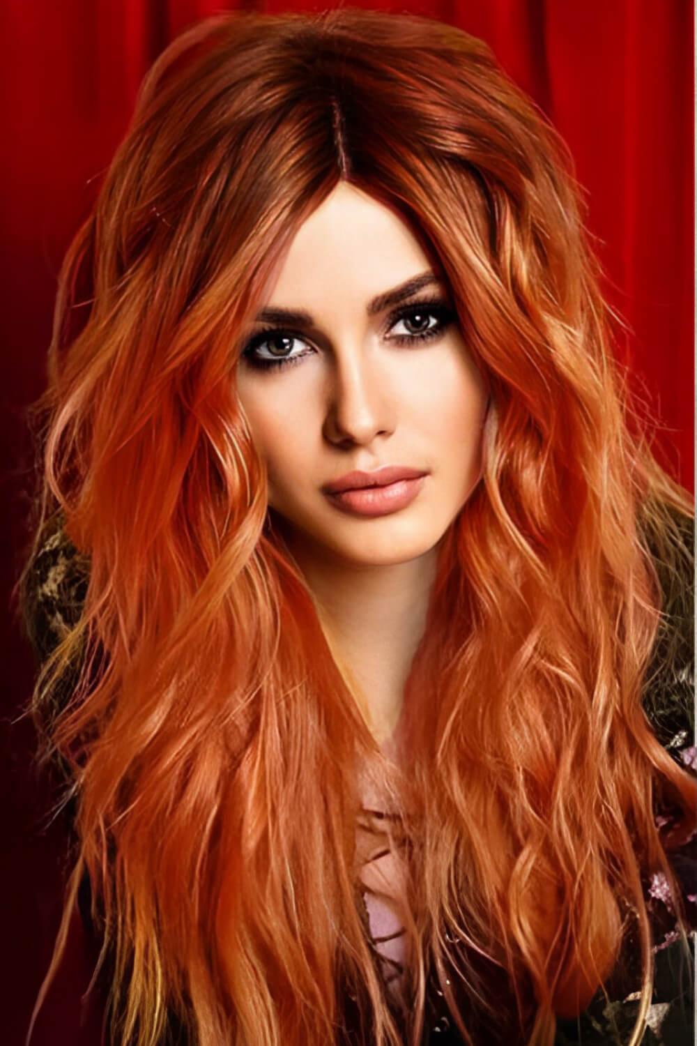 13*2" Lace Front Wigs Synthetic Long Wave 24" 150% Density - Clothes For Her Online Store
