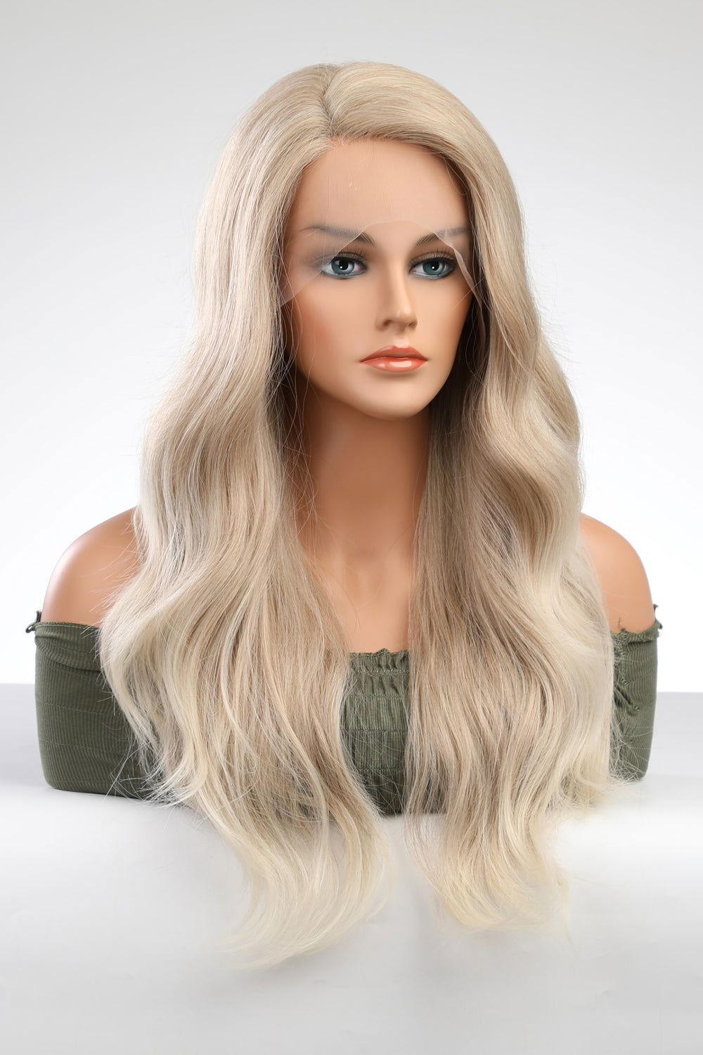 13*2" Lace Front Wigs Synthetic Long Wave 25" 150% Density - Clothes For Her Online Store