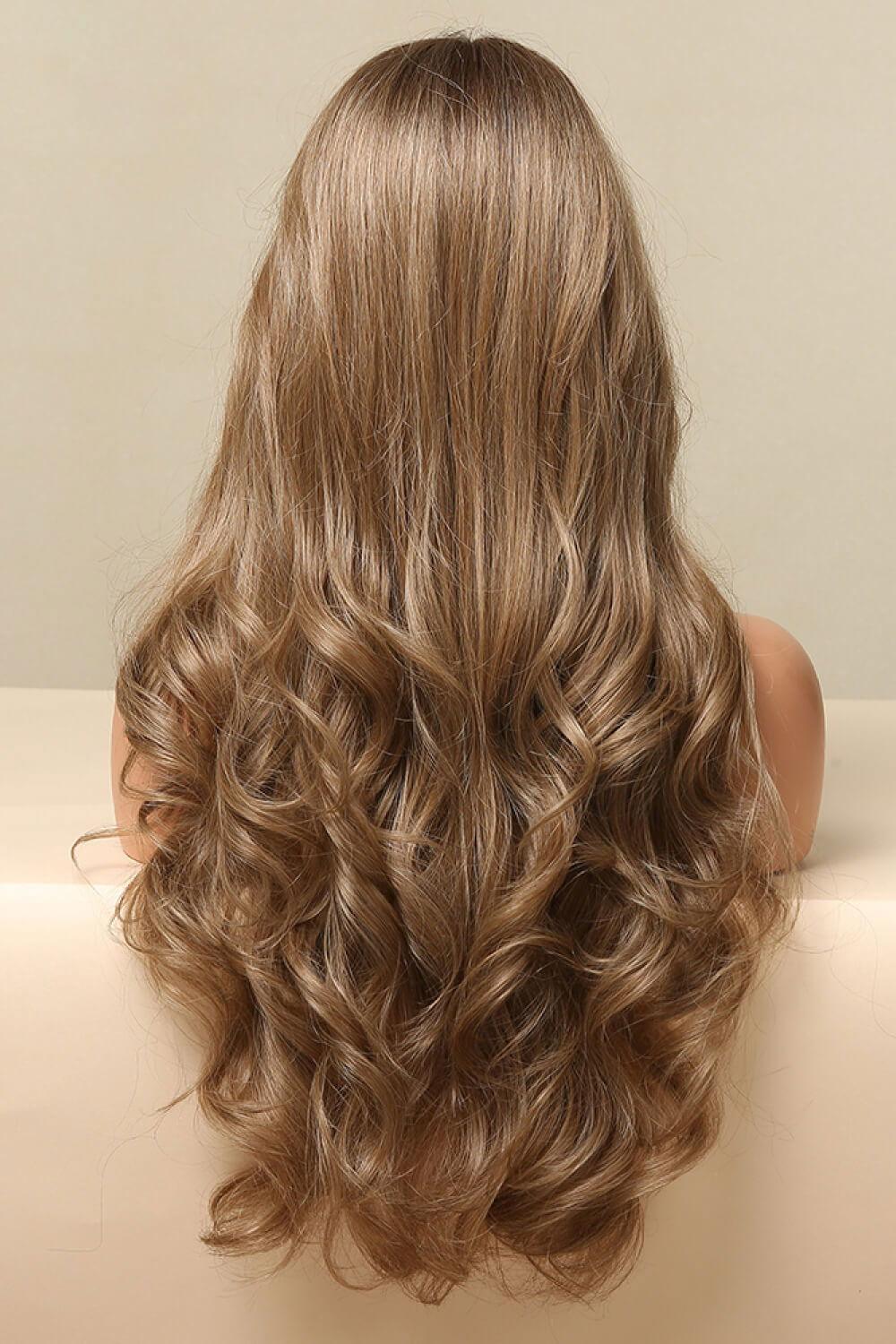 13*2" Lace Front Wigs Synthetic Long Wave 26" 150% Density in Golden Brown - Clothes For Her Online Store