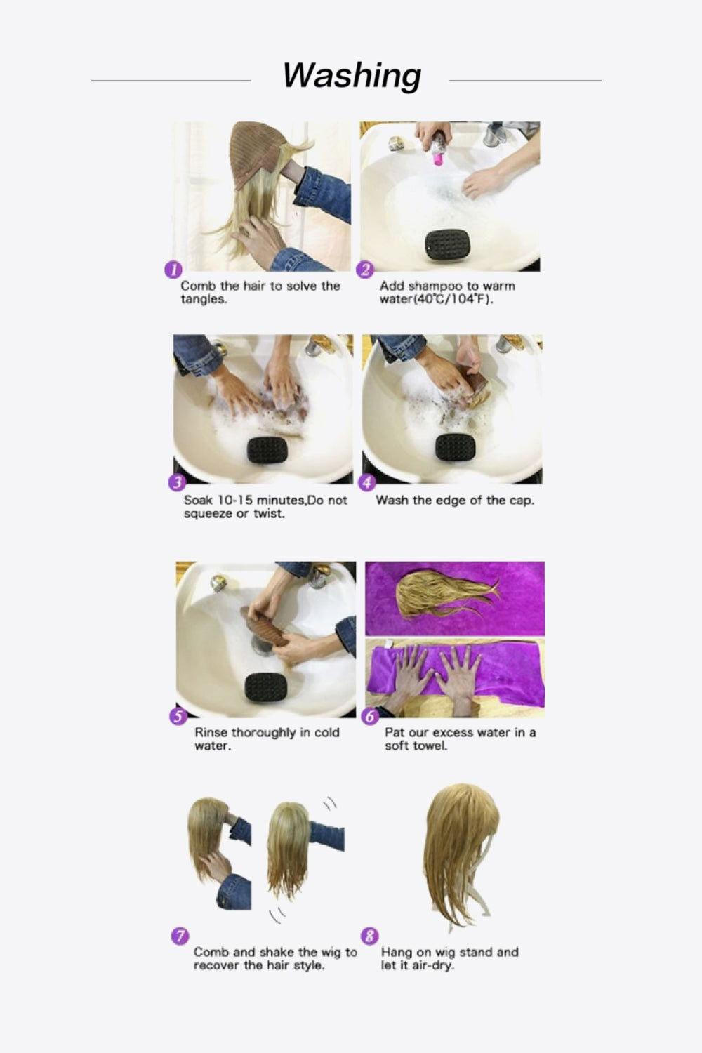13*2" Lace Front Wigs Synthetic Long Wave 26" 150% Density in Golden Brown - Clothes For Her Online Store