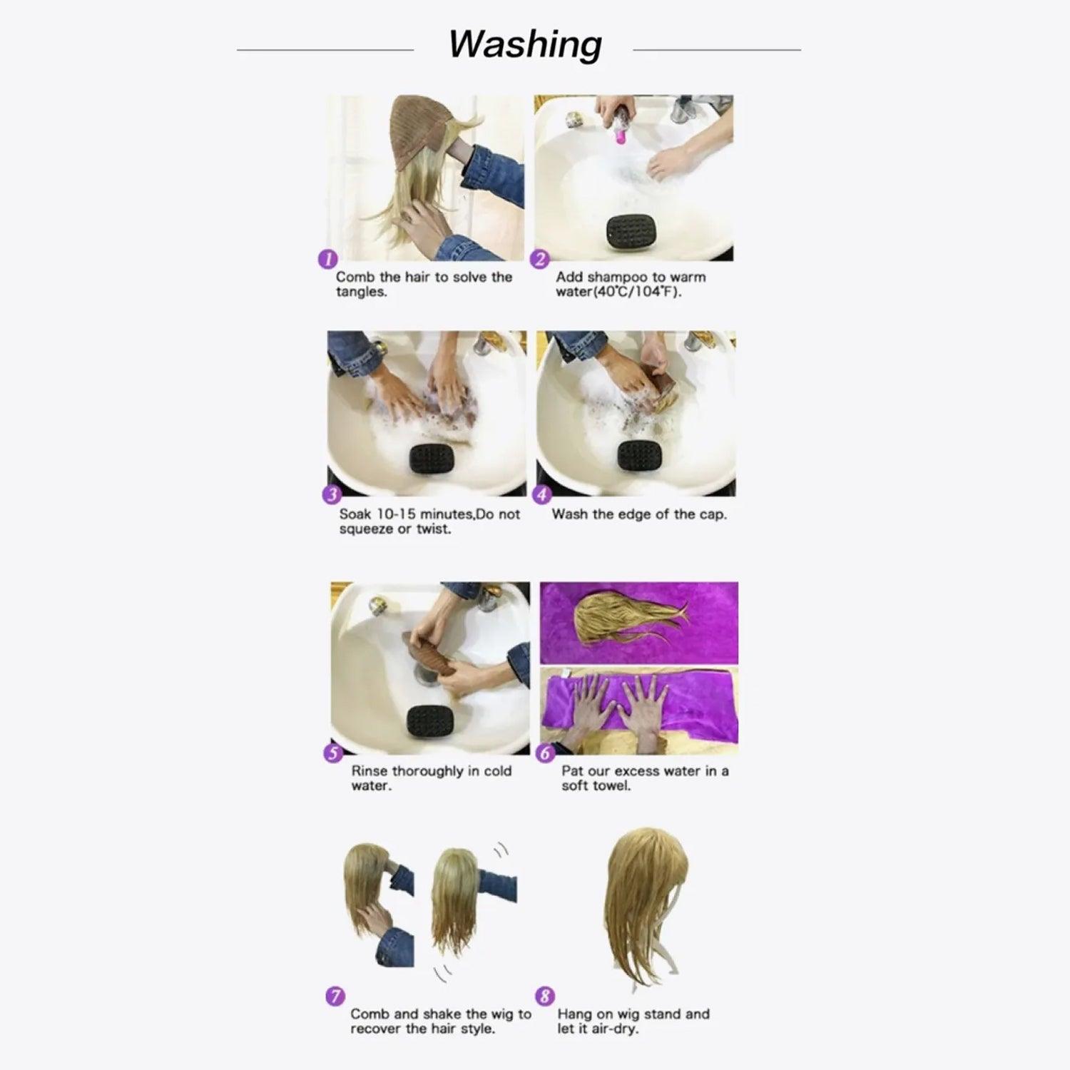 13*3" Lace Front Wigs Synthetic Long Straight 24" 130% Density - Clothes For Her Online Store