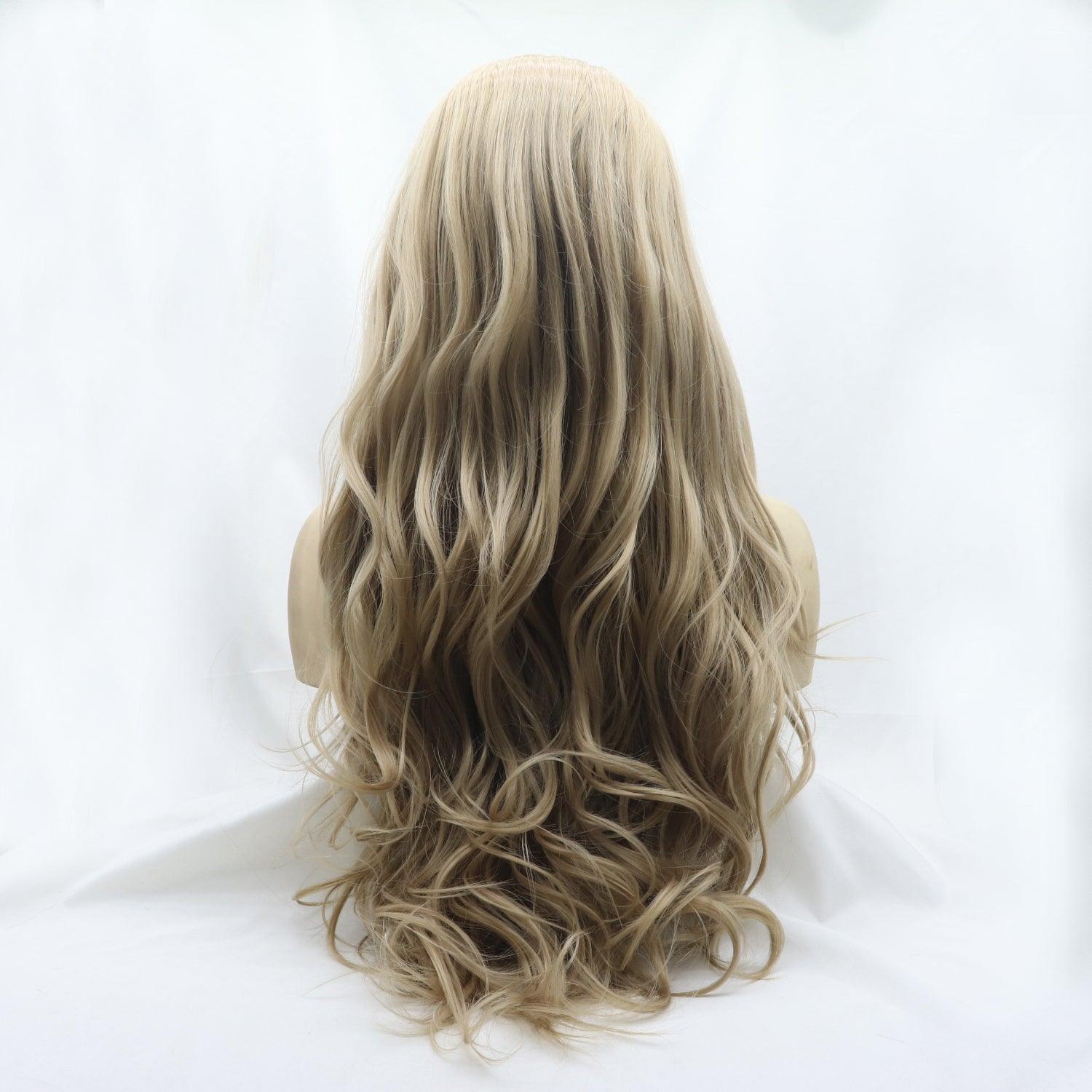 13*3" Lace Front Wigs Synthetic Long Wavy 24" 130% Density - Clothes For Her Online Store