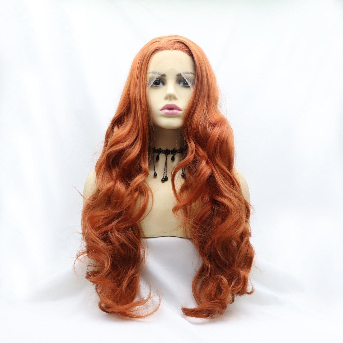 13*3" Lace Front Wigs Synthetic Long Wavy 24" 130% Density - Clothes For Her Online Store