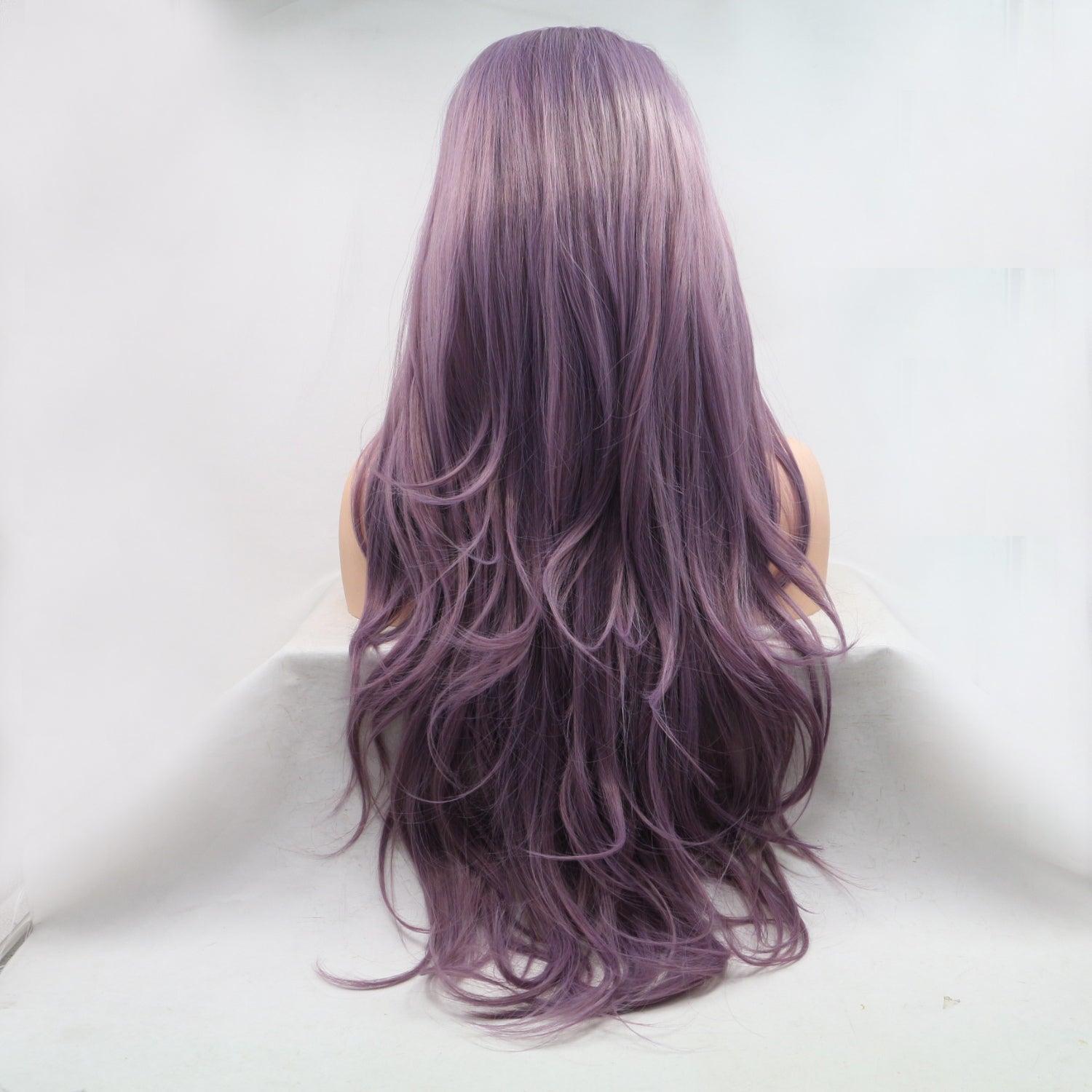 13*3" Lace Front Wigs Synthetic Long Wavy 24" 130% Density - Clothes For Her Online Store