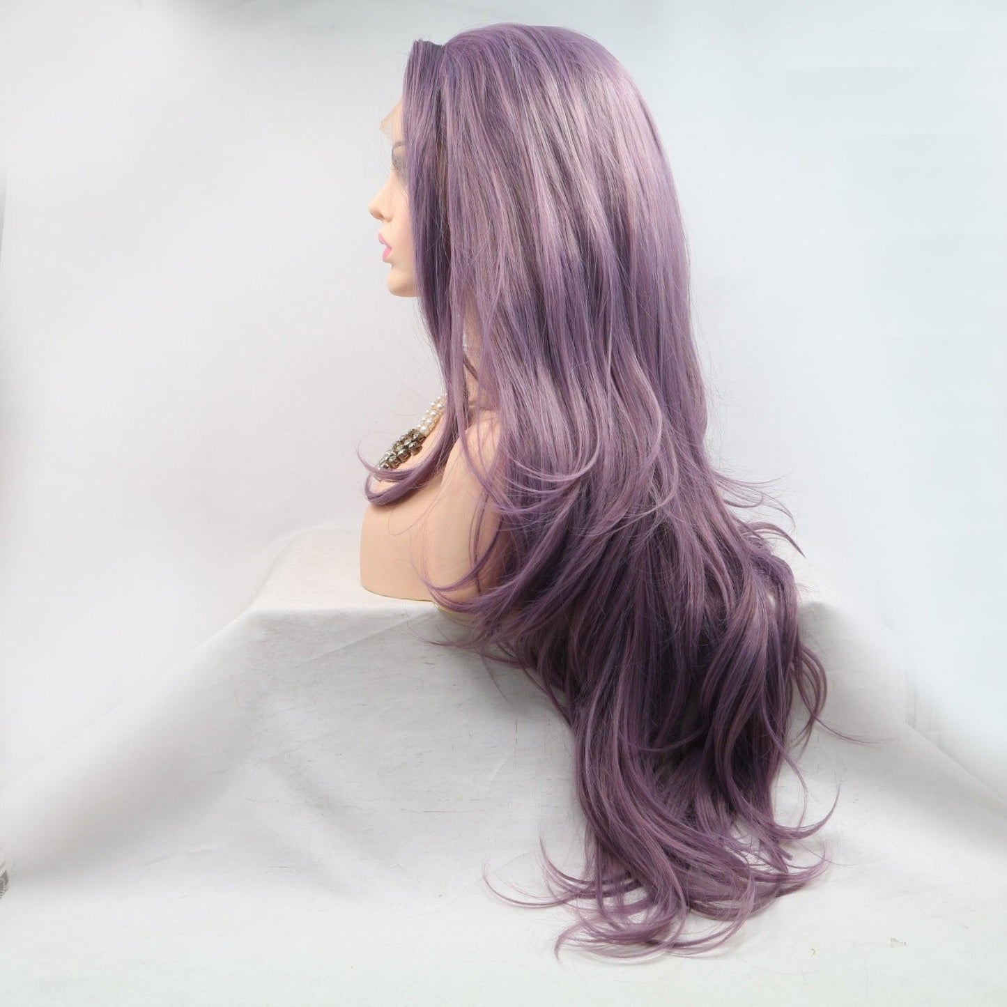 13*3" Lace Front Wigs Synthetic Long Wavy 24" 130% Density - Clothes For Her Online Store