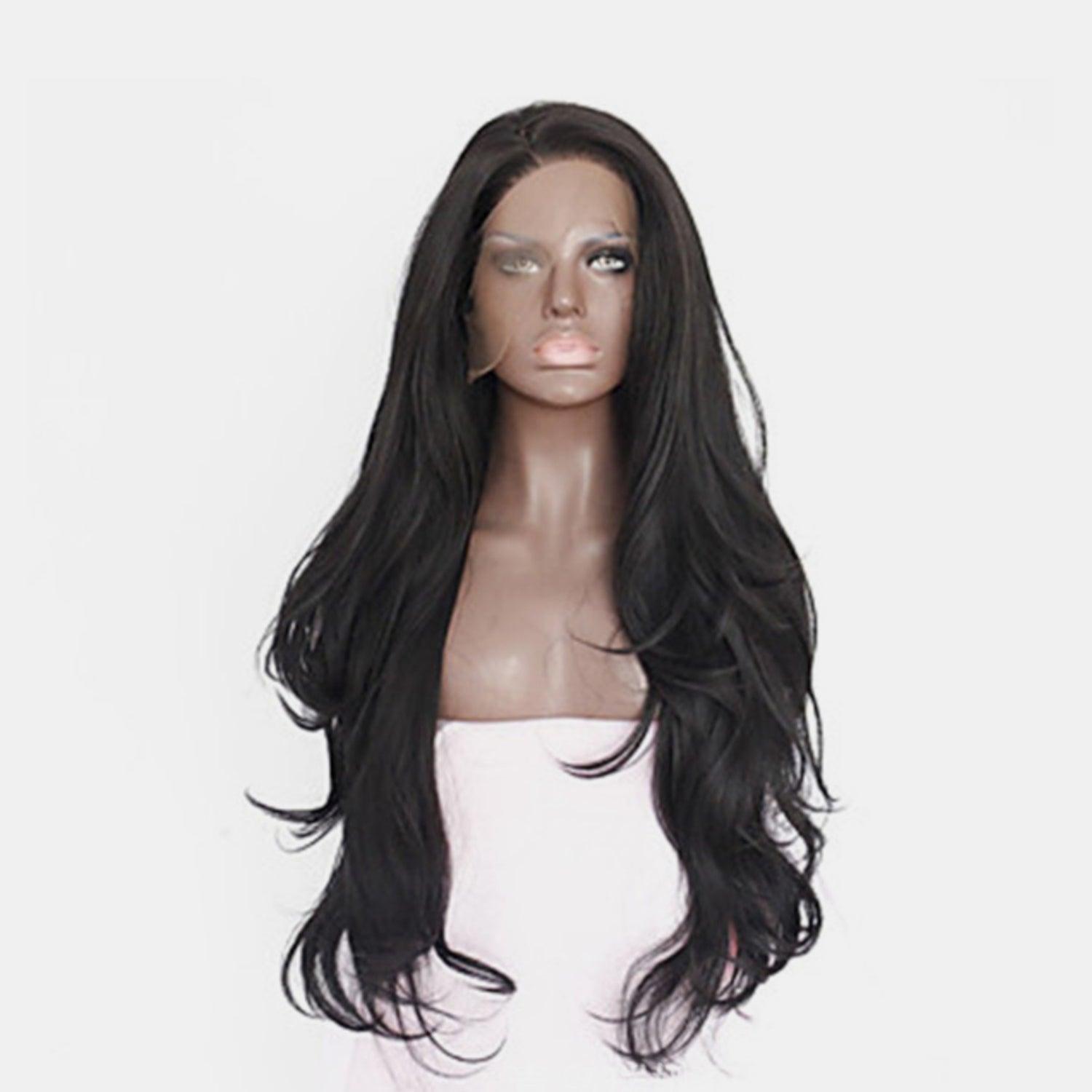 13*3" Lace Front Wigs Synthetic Long Wavy 24" 130% Density - Clothes For Her Online Store