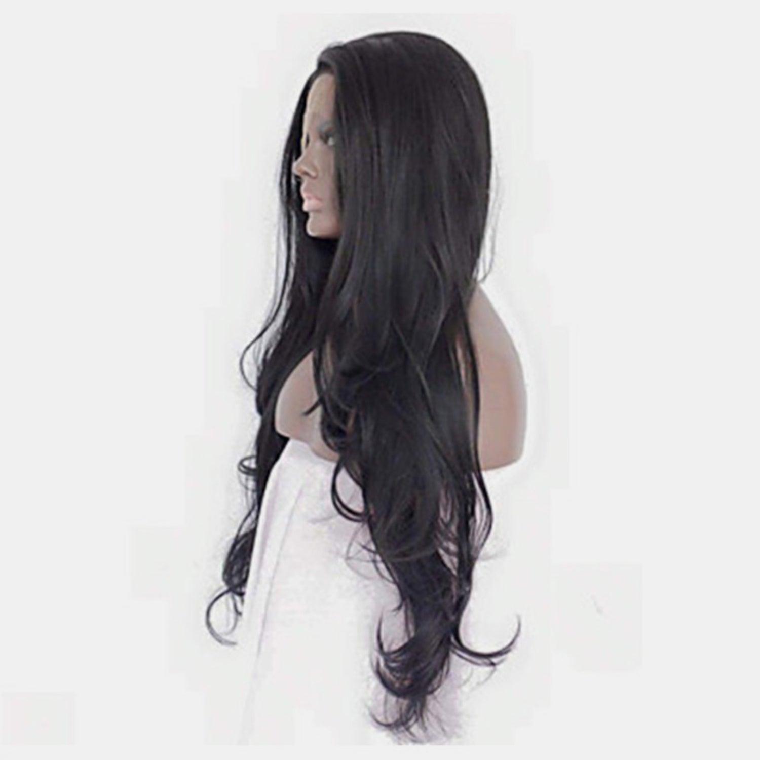 13*3" Lace Front Wigs Synthetic Long Wavy 24" 130% Density - Clothes For Her Online Store