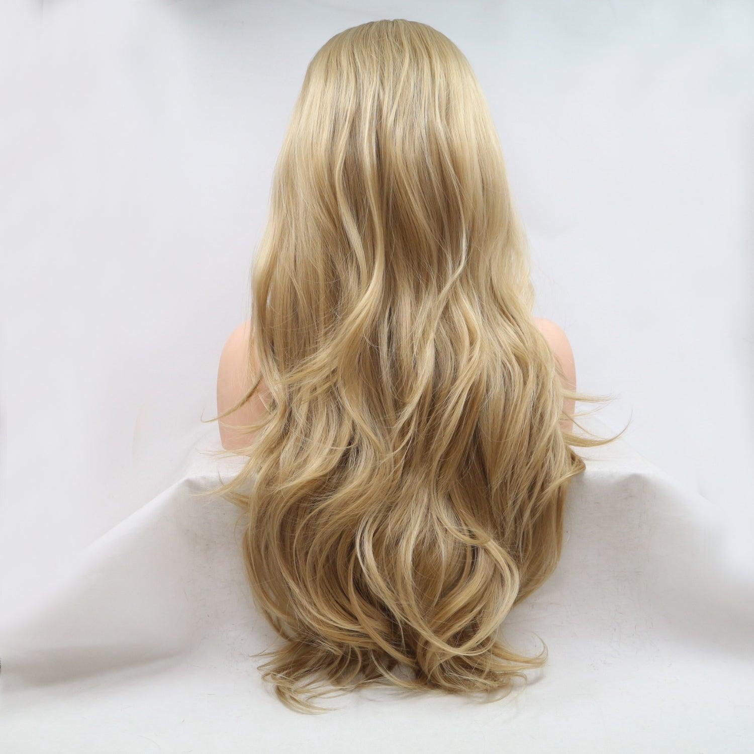 13*3" Lace Front Wigs Synthetic Long Wavy 24" 130% Density - Clothes For Her Online Store