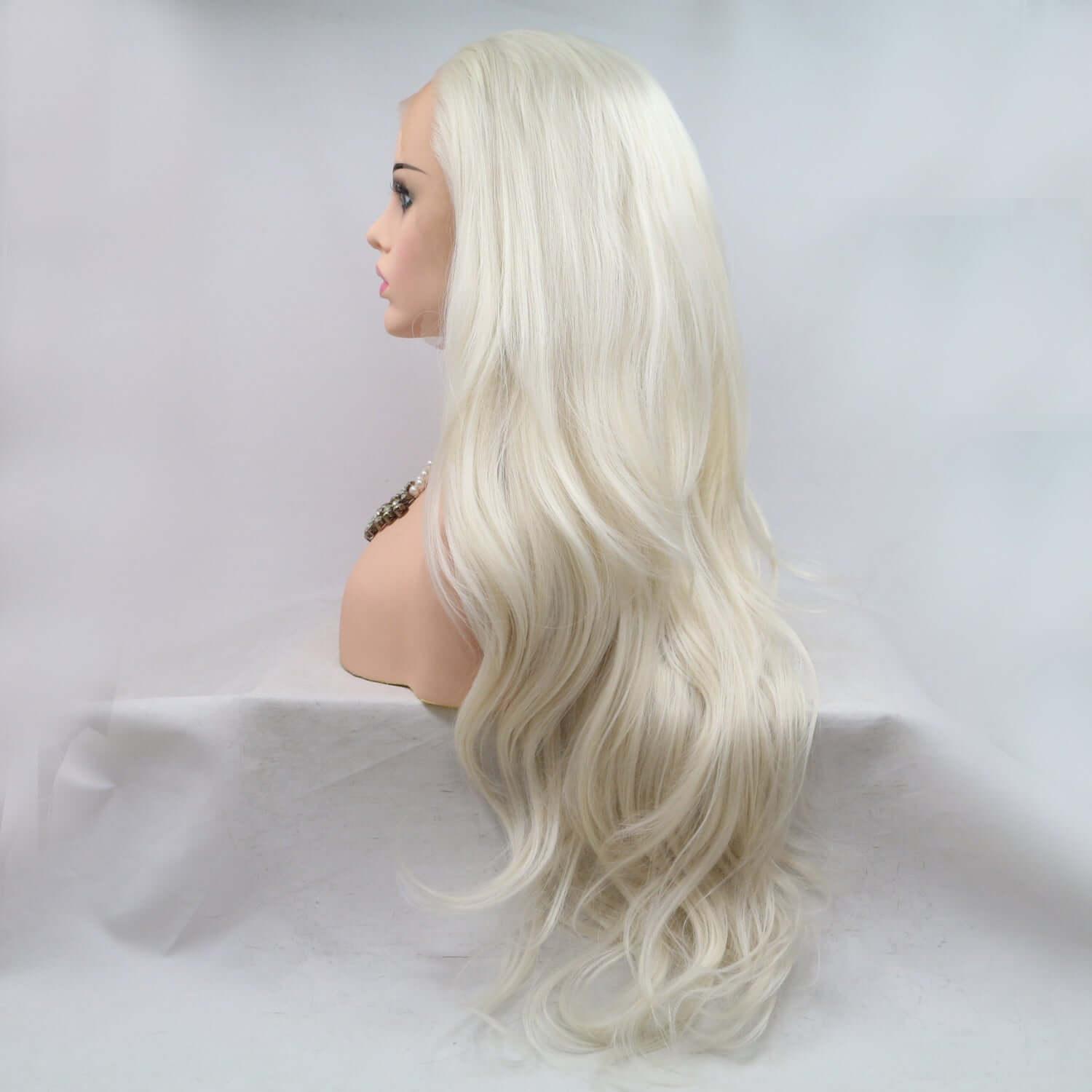 13*3" Lace Front Wigs Synthetic Long Wavy 24" 130% Density - Clothes For Her Online Store