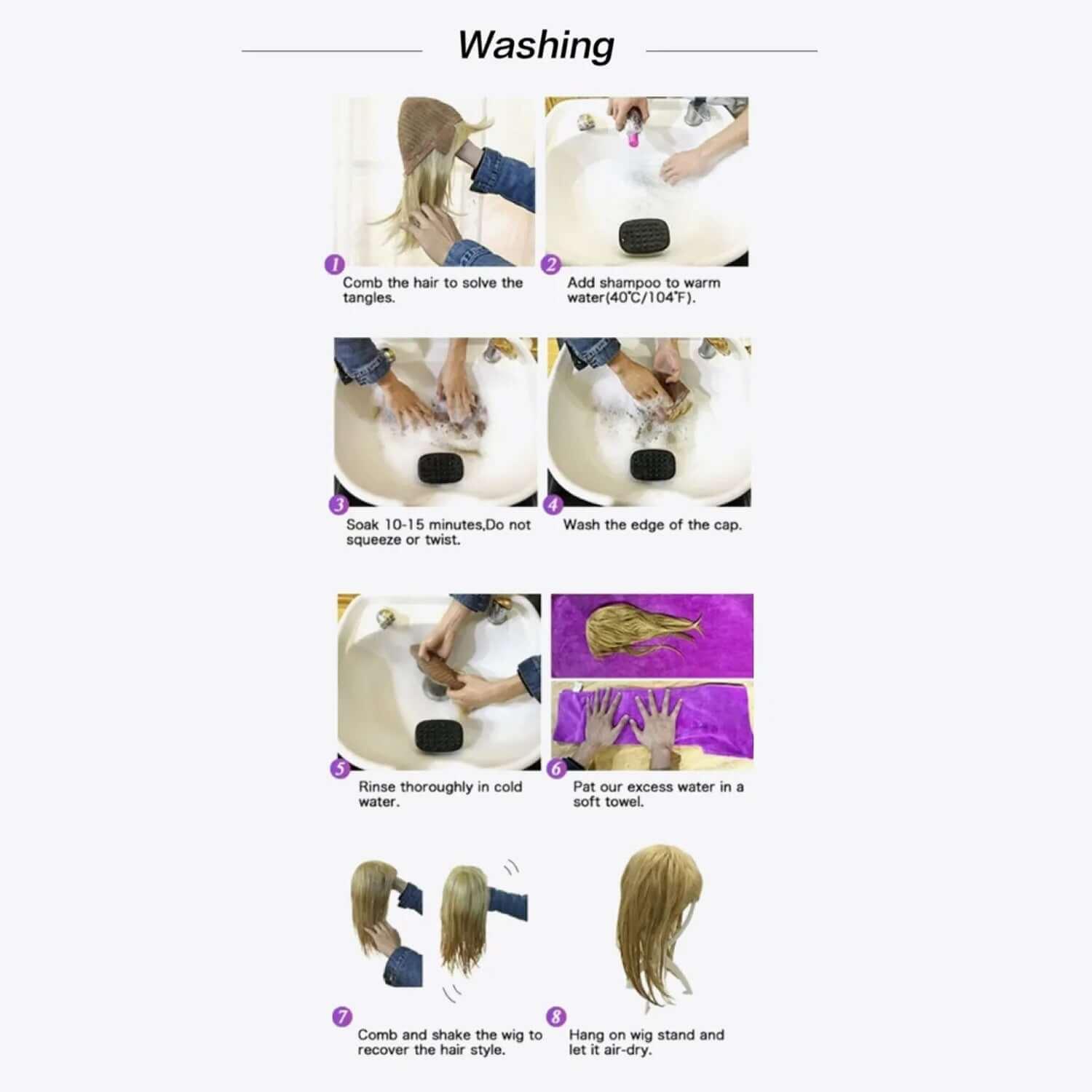 13*3" Lace Front Wigs Synthetic Long Wavy 24" 130% Density - Clothes For Her Online Store
