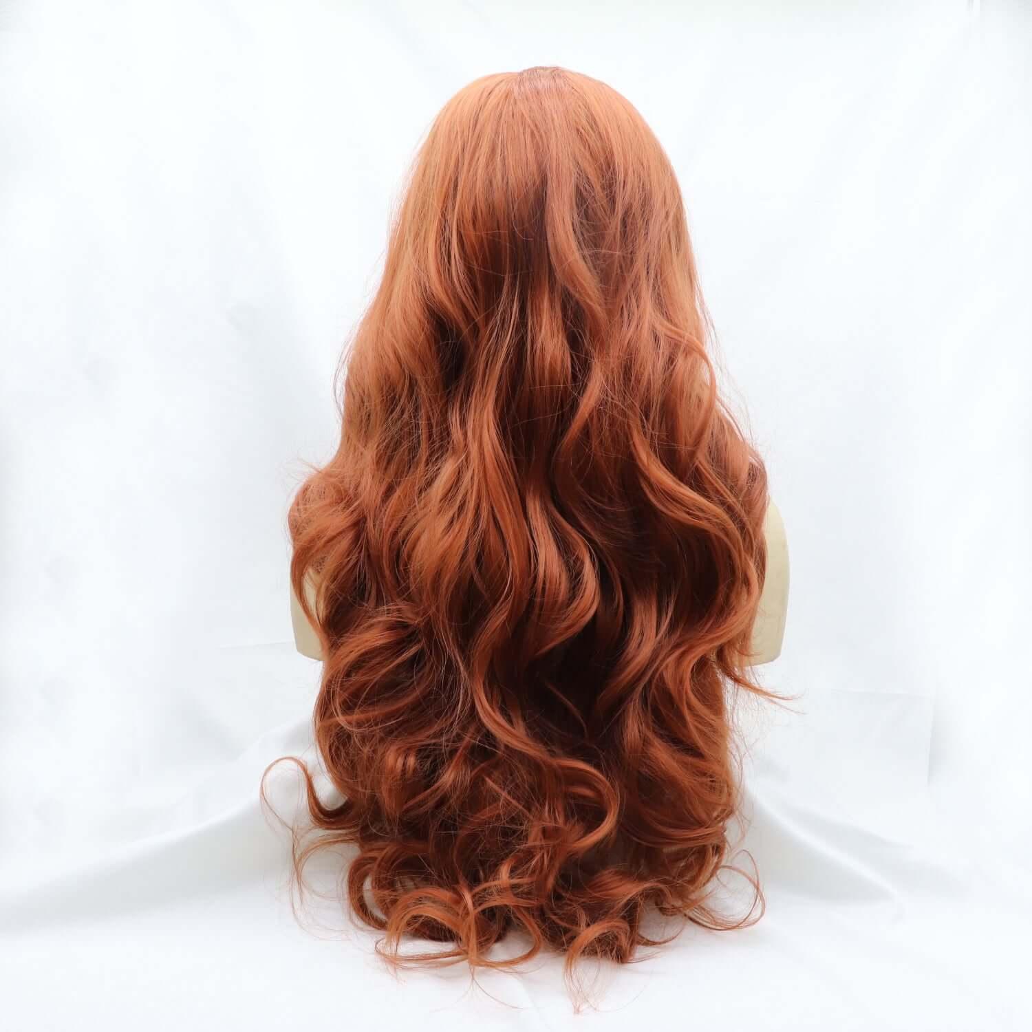 13*3" Lace Front Wigs Synthetic Long Wavy 24" 130% Density - Clothes For Her Online Store