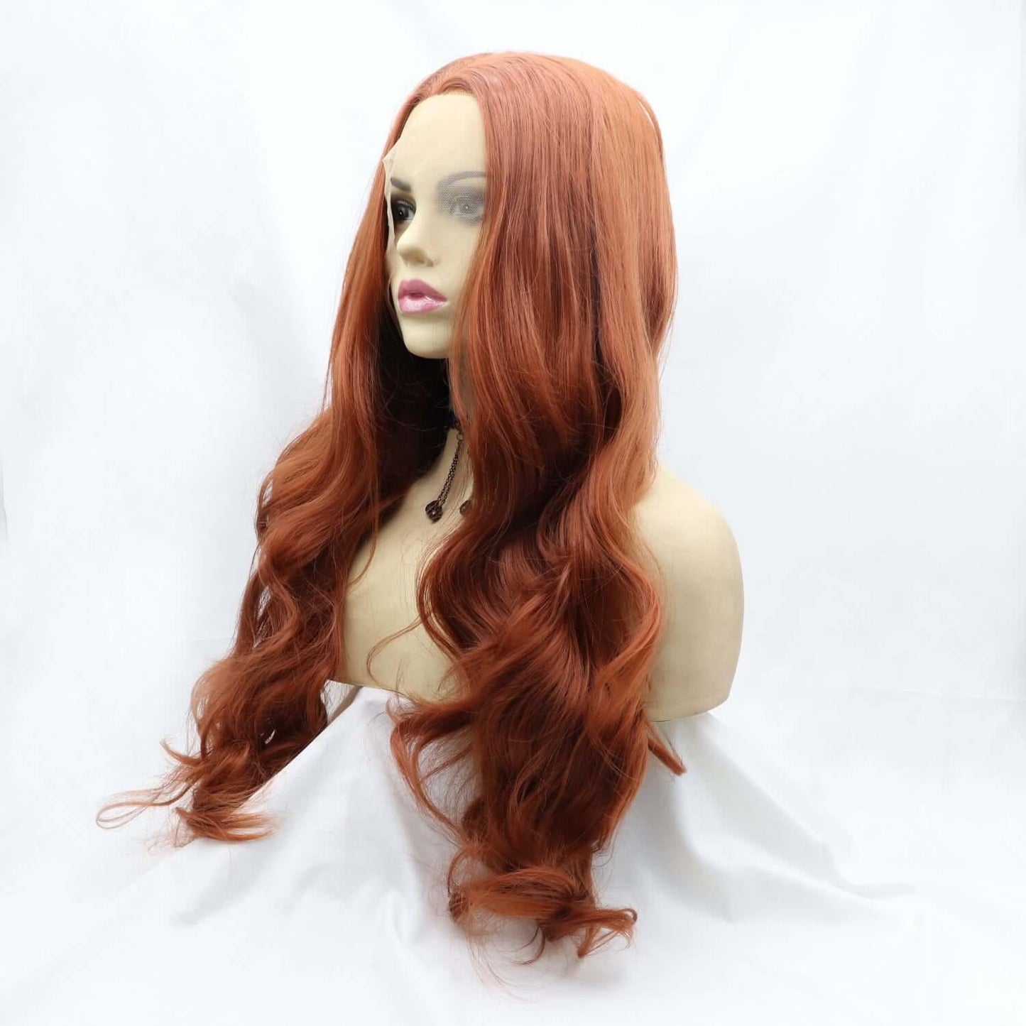 13*3" Lace Front Wigs Synthetic Long Wavy 24" 130% Density - Clothes For Her Online Store