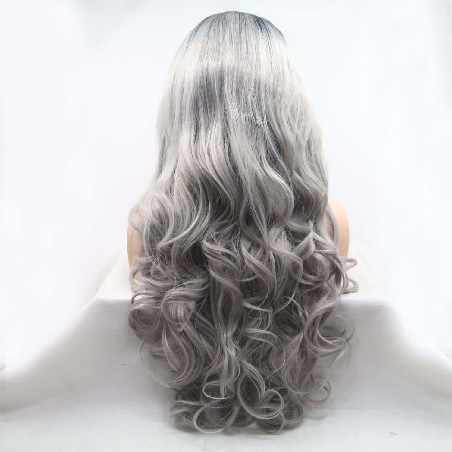 13*3" Lace Front Wigs Synthetic Long Wavy 24" 130% Density - Clothes For Her Online Store
