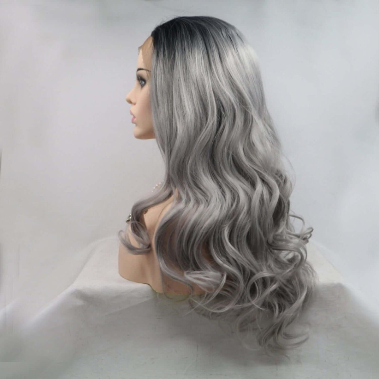 13*3" Lace Front Wigs Synthetic Long Wavy 24" 130% Density - Clothes For Her Online Store