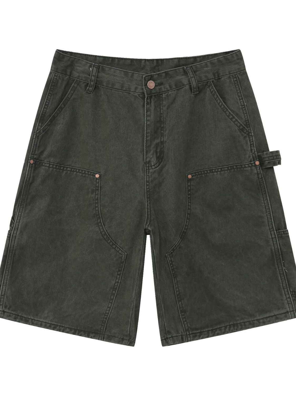 Men's Mid Rise Denim Shorts with Pockets