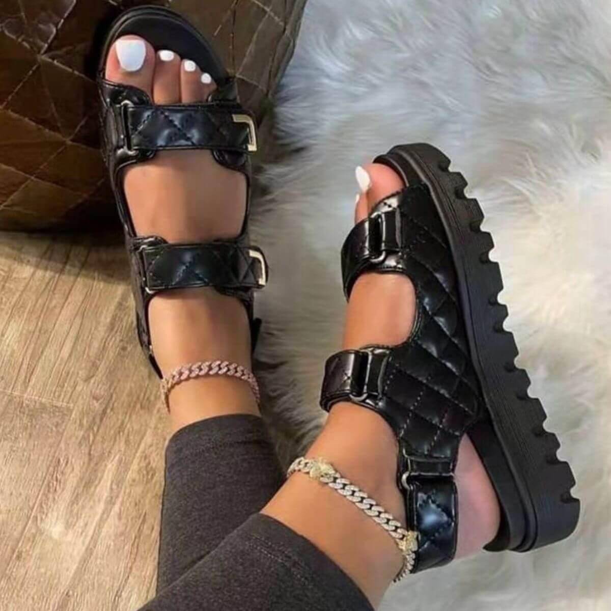 Open Toe Platform Sandals