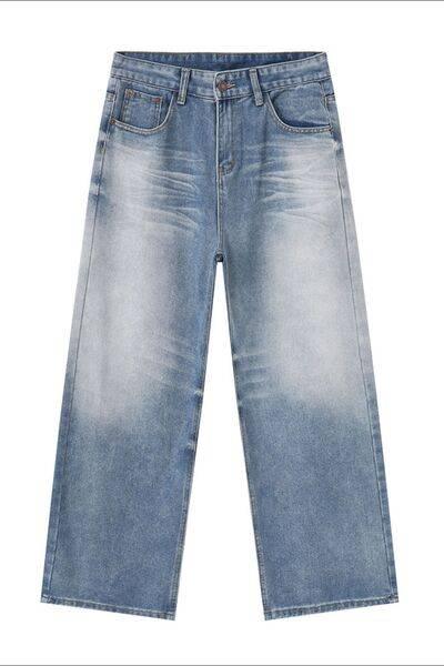 Wide Leg Jeans with Pockets