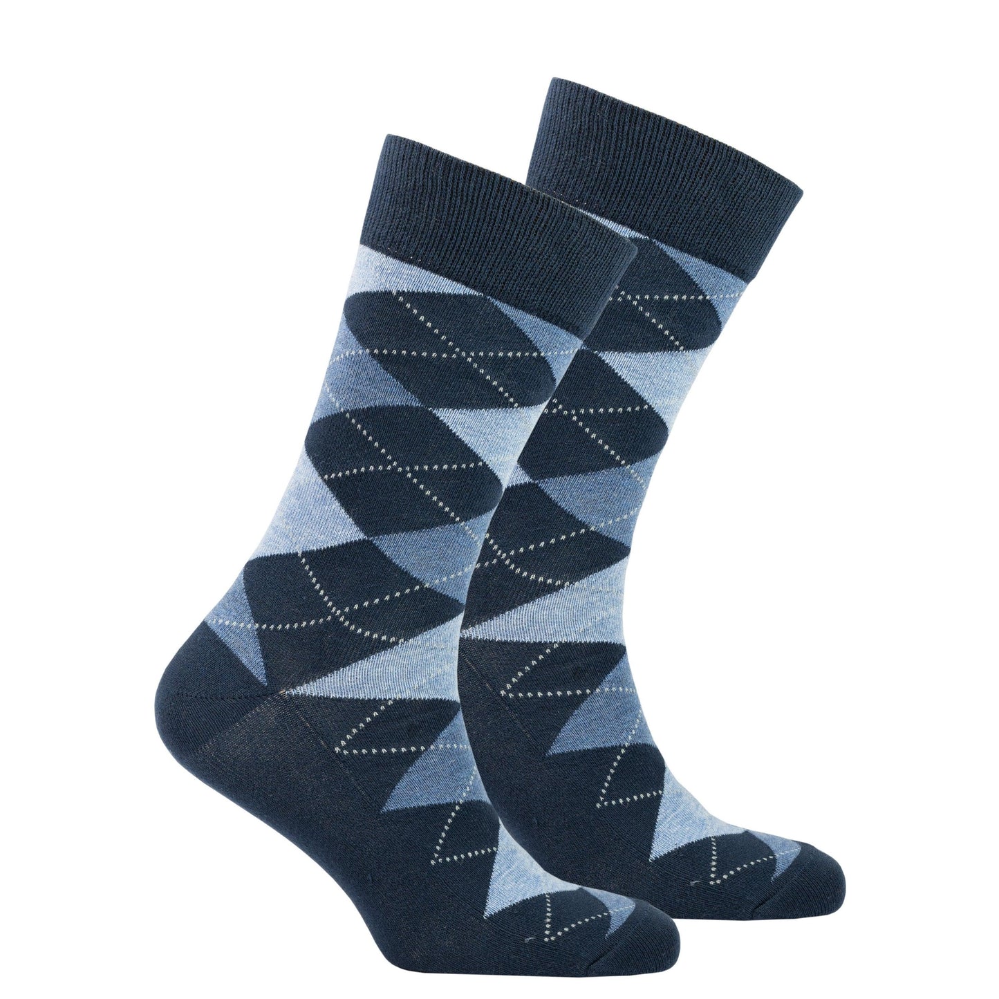 Men's Azure Argyle Socks