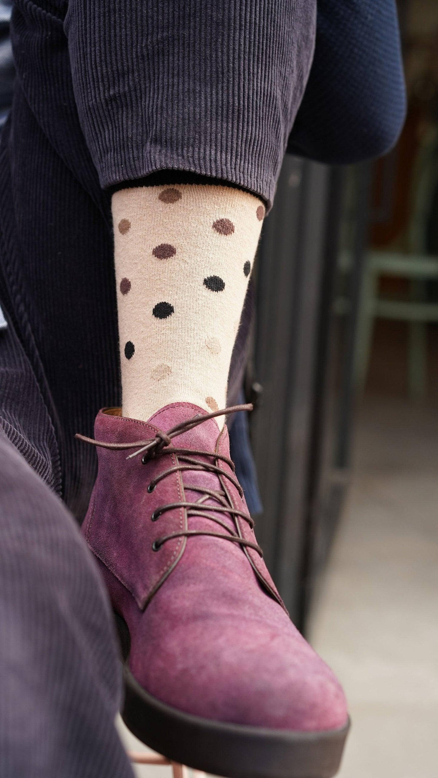 Men's Sand Dot Socks