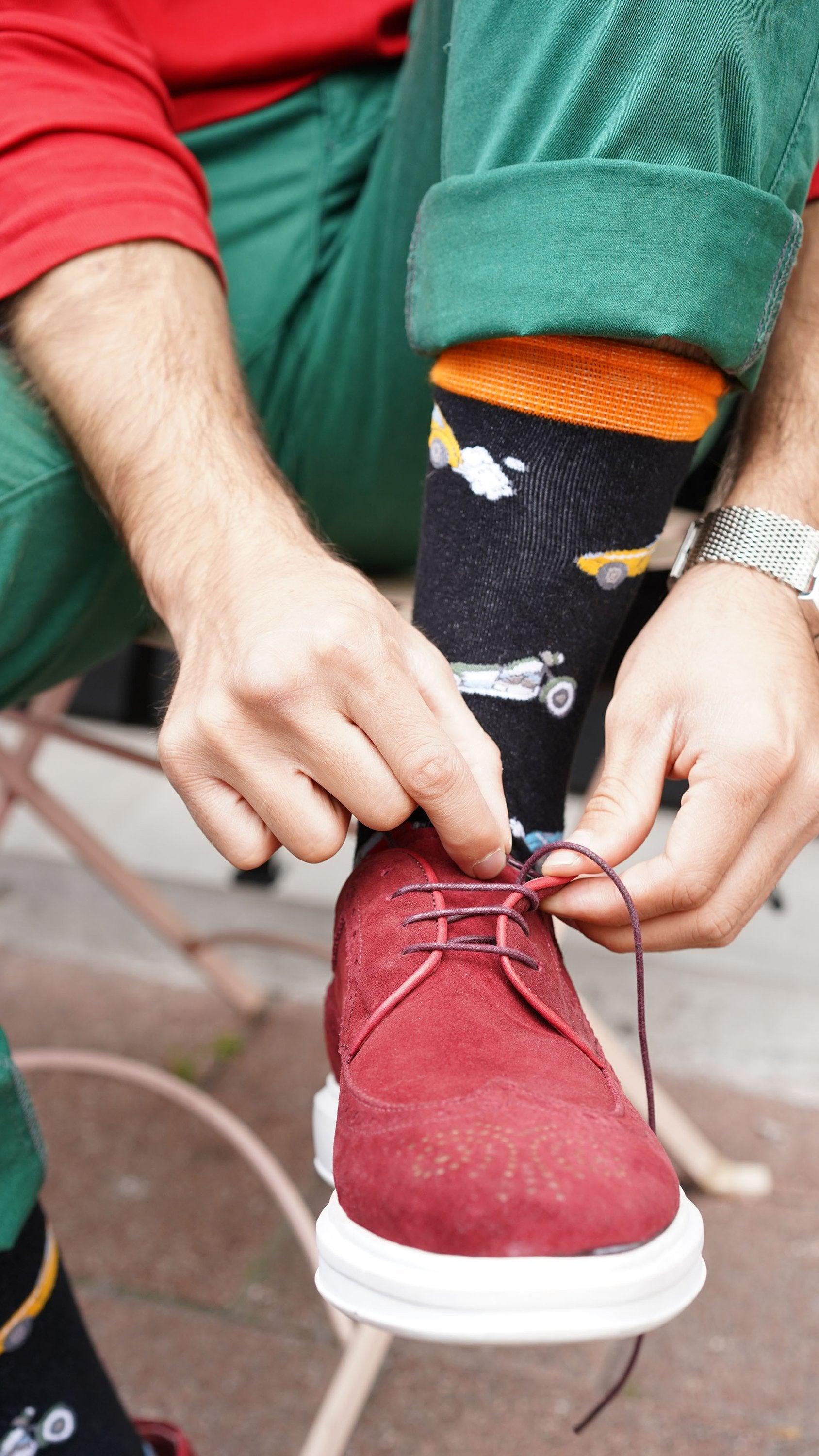 Men's Comic Cars Socks