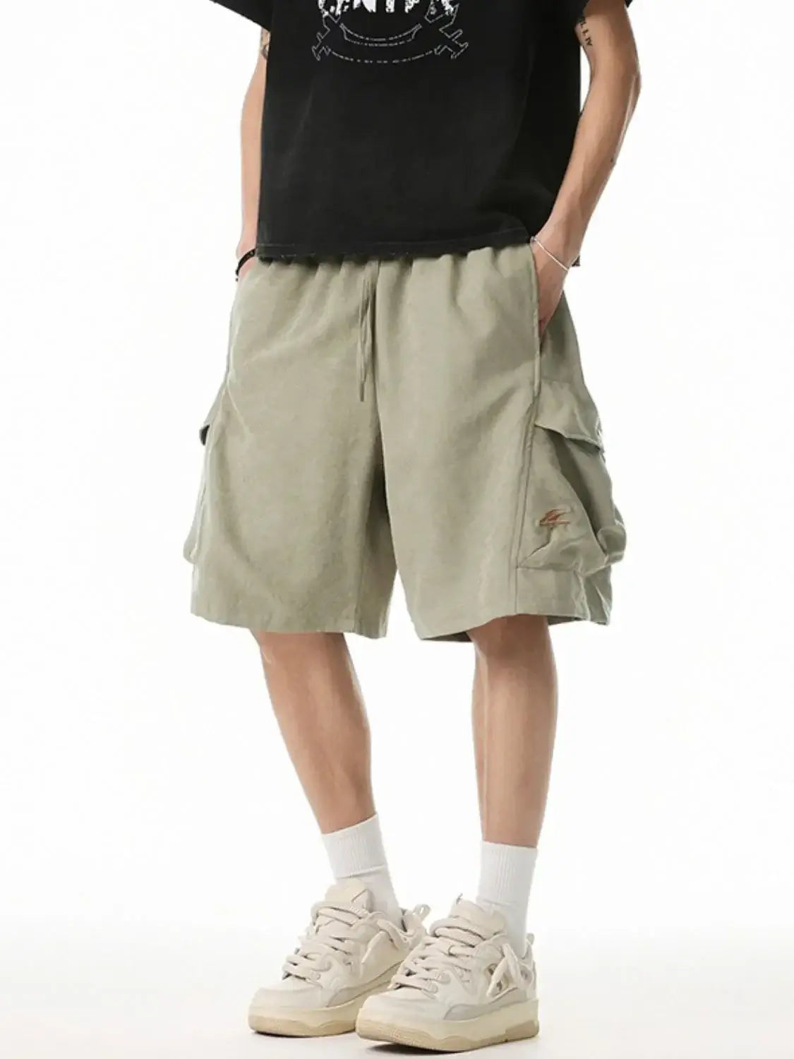 Men's Plus Size Drawstring Shorts