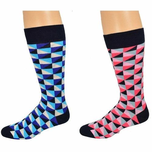 Sierra Socks Men's Casual Cotton Blend Mid Calf Dress Crew Socks